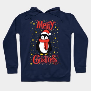 Cute cartoon Christmas penguin Hoodie